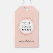 Labels voor productbeschrijving van de aangepaste  cadeaulabel (Voorkant)