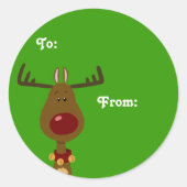 Labels voor rendiercadeaus (Voorkant)