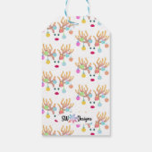 Labels voor rendiercadeaus cadeaulabel (Achterkant)