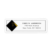 Labels voor retouradres afstuderen (Voorkant)