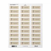 Labels voor retouradres Pas getrouwd (Full Sheet)