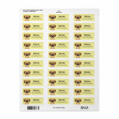 Labels voor retouradres puggle (Full Sheet)