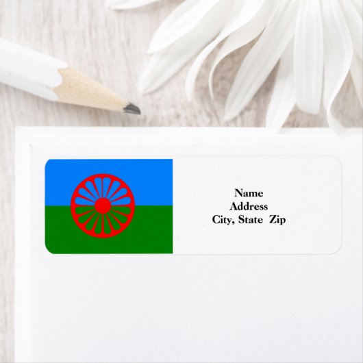 Labels voor Roma-vlag (Insitu)