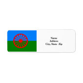 Labels voor Roma-vlag (Voorkant)