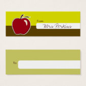 Labels voor schoolcadeaus mini visitekaartjes (Voorkant /achterkant)