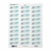 Labels voor terugzendadres vogels (Full Sheet)