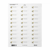 Labels voor terugzendadres vogels (Full Sheet)