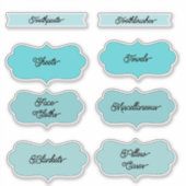 Labels voor thuisorganisatie (Voorkant)