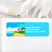 Labels voor Tropical Island Return-adres (Insitu)