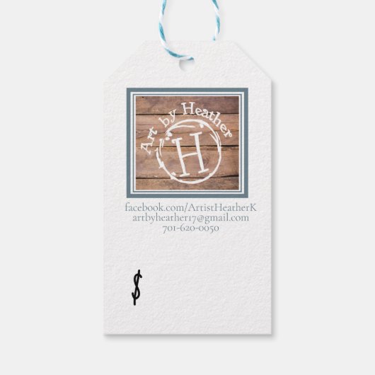 Labels voor uw bedrijf cadeaulabel (Achterkant)