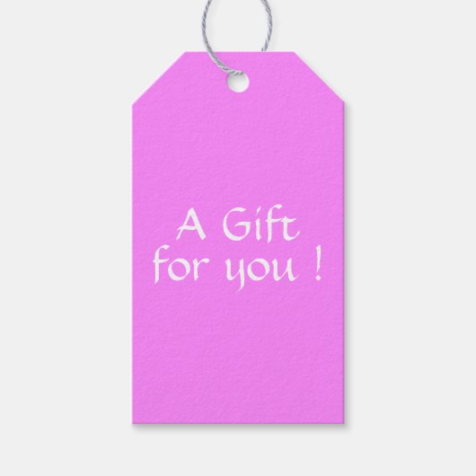 Labels voor vast gebubble gom cadeaulabel (Voorkant)