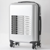  labels voor verhuisdozen (Koffer)