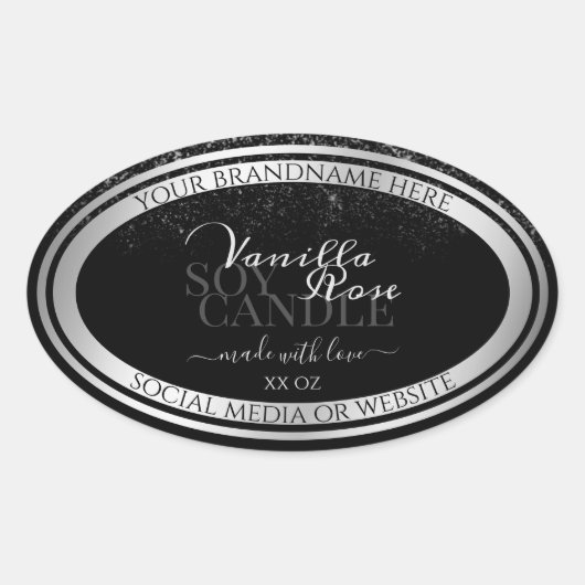 Labels voor verpakkingsmaterialen van Classy Black (Voorkant)