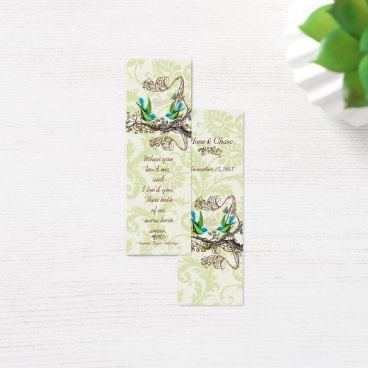 Labels voor vogelweddenschappen Mini Visitekaartjes (Bureau)
