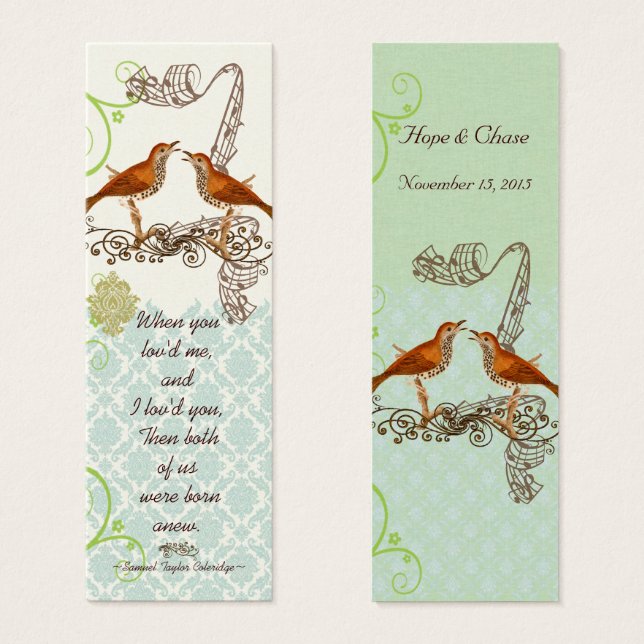  Labels voor vogelweddenschappen Mini Visitekaartjes (Voorkant /achterkant)