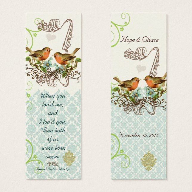  Labels voor vogelweddenschappen Mini Visitekaartjes (Voorkant /achterkant)