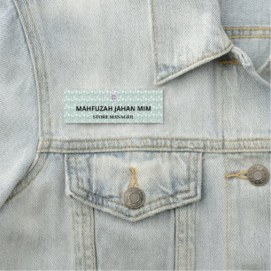 Labels voor volwassen namen. Wasbaar. Magnetisch.  Naamplaatje