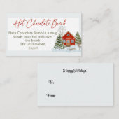 Labels voor warme chocolademonsters, grootte van h (Voorkant / Achterkant)