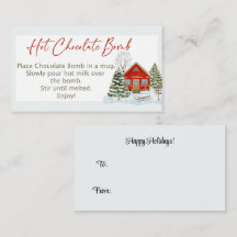 Labels voor warme chocolademonsters, grootte van h