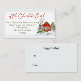 Labels voor warme chocolademonsters, grootte van h