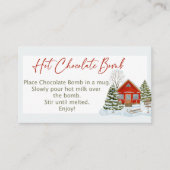 Labels voor warme chocolademonsters, grootte van h (Voorkant)