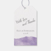 Labels voor Waterverf van lavendel Cadeaulabel (Voorkant)