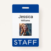 Labels voor werknemersnaam, persoonlijke bedrijfsl badge (Voorkant)