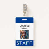 Labels voor werknemersnaam, persoonlijke bedrijfsl badge (Voorkant met clip)