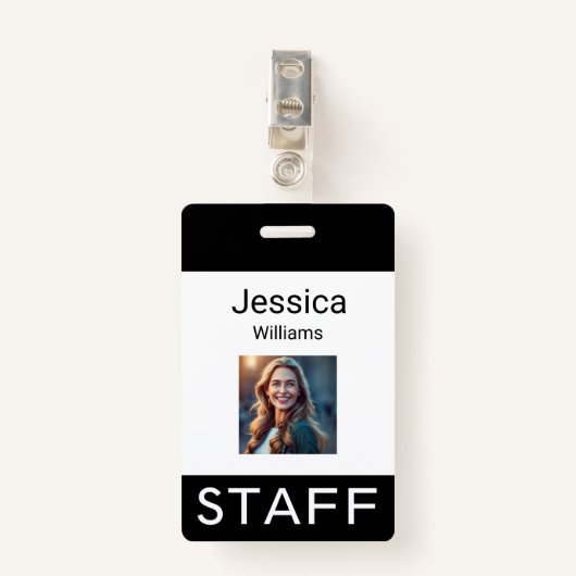 Labels voor werknemersnaam, persoonlijke bedrijfsl badge (Voorkant met clip)