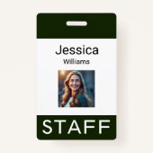 Labels voor werknemersnaam, persoonlijke bedrijfsl badge (Voorkant)