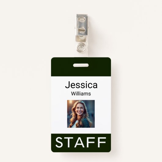 Labels voor werknemersnaam, persoonlijke bedrijfsl badge (Voorkant met clip)