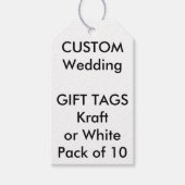 Labels voor WITTE weddenschappen, GRAY Twine Cadeaulabel (Voorkant)