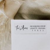 Labels voor zwart en wit, modern retouradres