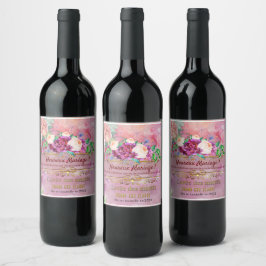 labelset voor potten wijn etiket