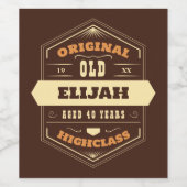 labelstijl wijn etiket (Enkel label)