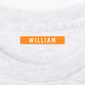 (Labeltjes in oranje waterdicht) Naam kind kleding Labels (Aangebracht)