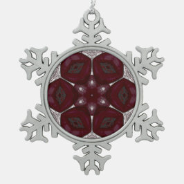 Labia Fluer Prem Mandal Tin Sneeuwvlok Ornament