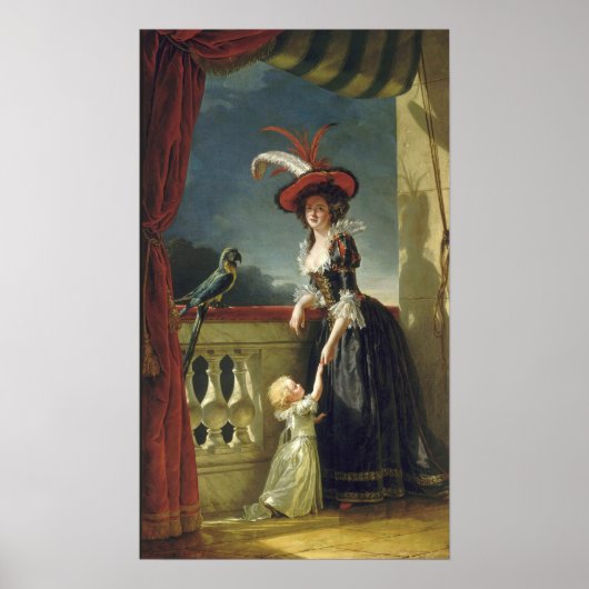 Labille-Guiard - Louise-Elisabeth met haar zoon Poster (Voorkant)