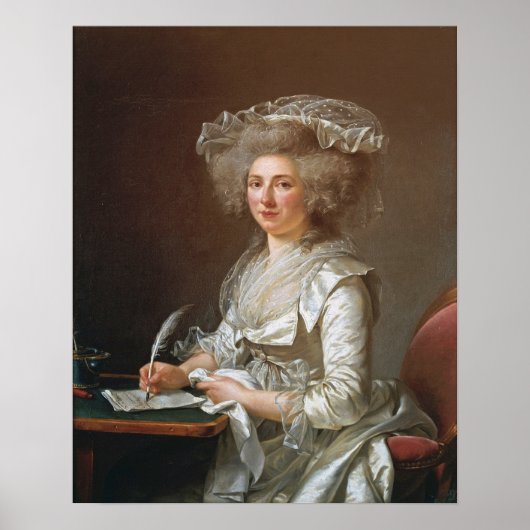 Labille-Guiard - portret van een vrouw Poster (Voorkant)