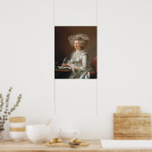 Labille-Guiard - portret van een vrouw Poster (Keuken)