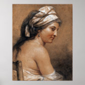 Labille-Guiard - Studie van een zittende vrouw Poster (Voorkant)