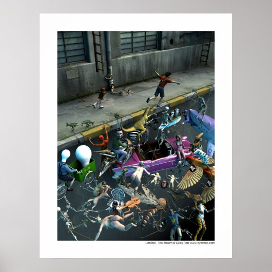 L'abîme - The chasm Poster (Voorkant)