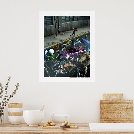 L'abîme - The chasm Poster (Keuken)