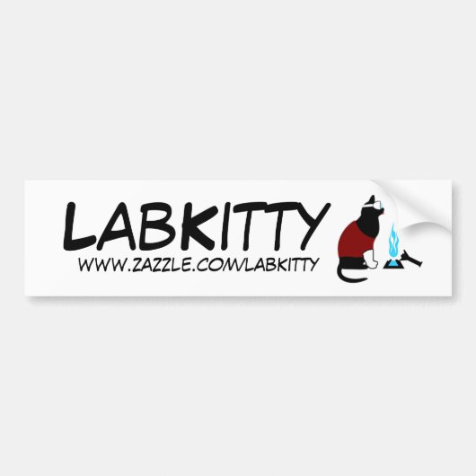 LabKitty Bumpersticker (Voorkant)