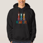 Lablife Test Buizen Medisch Laboratorium Wetenscha Hoodie (Voorkant)