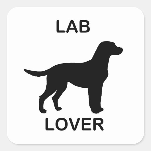 lablover vierkante sticker (Voorkant)