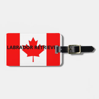 labnaam Canadees-vlag Bagagelabel