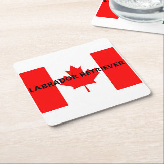 labnaam Canadees-vlag Kartonnen Onderzetters
