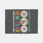Labor & Delivery 2026 New Year Welcome Committ Fleece Deken (Voorkant (Horizontaal))