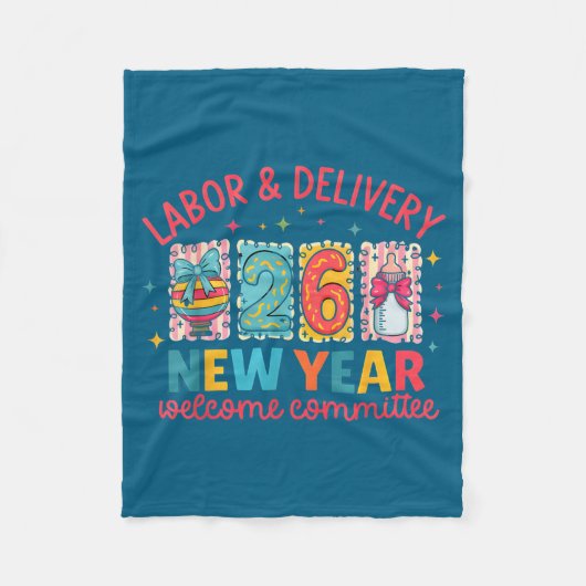 Labor & Delivery 2026 New Year Welcome Committ Fleece Deken (Voorkant)